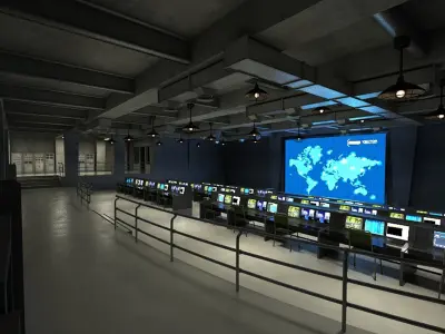 war operations Control Center 3D model