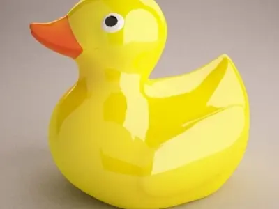 Rubber Duck Low-poly 3D model order