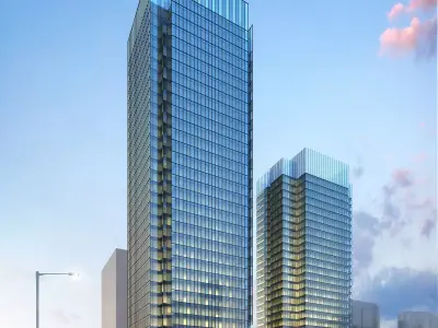3Dmax fashion city commercial square building 376 3D model