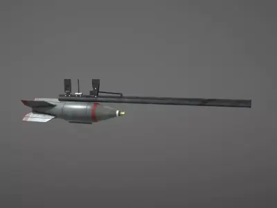 JP Rocket Type3 Mk28 Low-poly 3D model