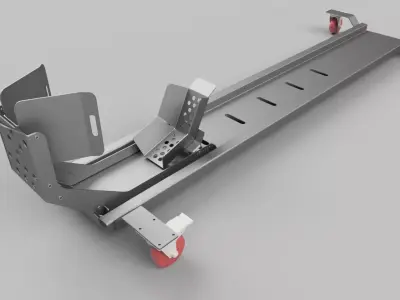 Motorcycle Dolly Plans  - Motorbike Mover - Full BOM 2D 3D 3D model