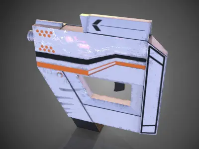 SCI-FI GUN MINIS Low-poly 3D model