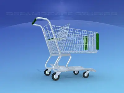 Shopping Cart 3D model 13