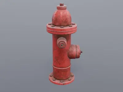 Fire Hydrant Free low-poly 3D model purchase