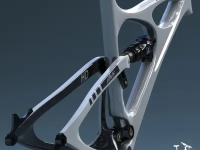 Bike Frame Mojo HD White 3D model