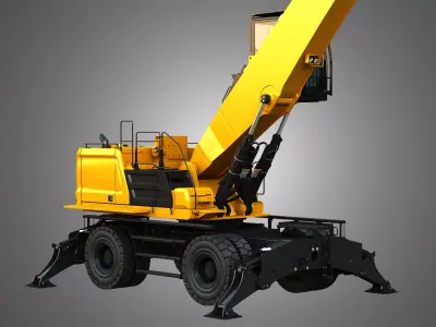 MH3050 Wheel Material Handler 3D model