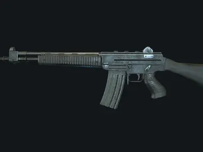 Beretta Ar70 PBR  Low-poly 3D model