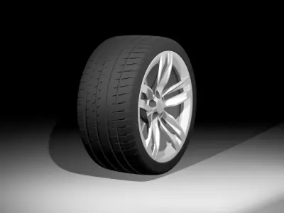 Car Wheel 3D model by funstargames from CGTrader