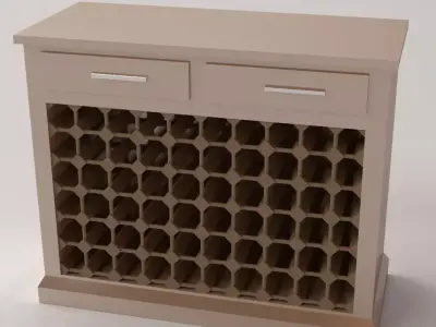 Wine Cabinet 3D model