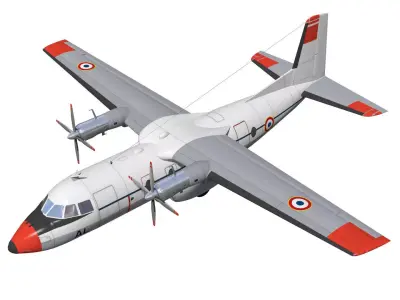 Nord-Aviation Nord 262 fregate 3D model buy