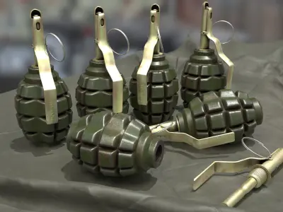 F1 USSR Soviet Hand Grenade Low-poly 3D model