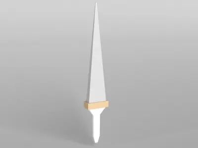 Lowpoly Sword 009 Free low-poly 3D model