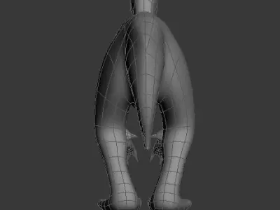 Dinosaur Low-poly 3D model 2