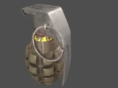 Granat grenade Low-poly 3D model