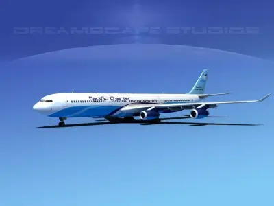 Airbus A340-600 Pacific Charter 3D model