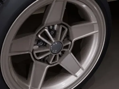CR5HB wheel Low-poly 3D model