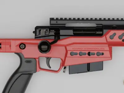 Accuracy International - AT-XC Low-poly 3D model