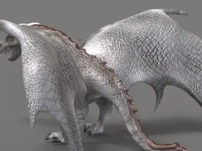 The Dragon Low-poly 3D model
