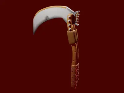 Midavel sharp blade Low-poly 3D model