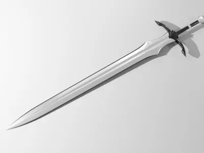 Vindaaris Sword Low-poly 3D model