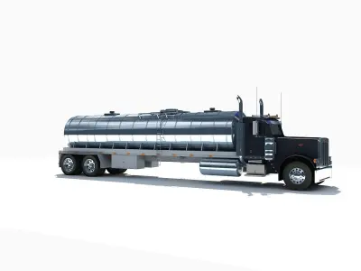 Dark Tanker Truck V21 3D model