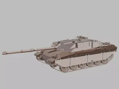 War Tank Classic Armored Vehicle 3D Printable 3D print model