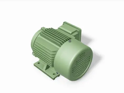 80 B34a Left IEC electric motor - 3D CAD model 3D model