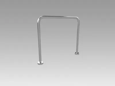 Pipe fencing 3D model