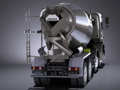 Mercedes-Benz Axor 3240B Cement Mixer 2017 VRAY 3D model