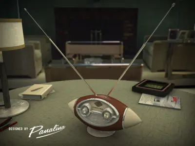 Vintage Radio Alien 1958 3D model