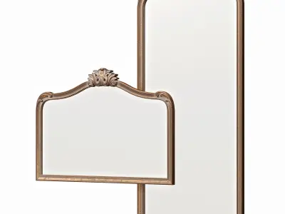 Ornate Filigree Mirrors 3D model