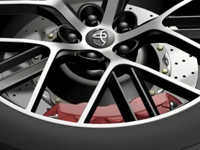Toyota GT 86 concept wheel 3D model