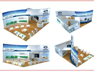 Exhibition - Area - 9X12-3DMAX2012-07 3D model