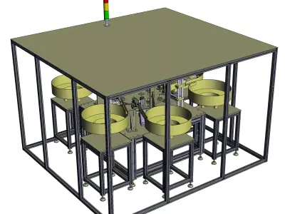 Solenoid valve fully automatic assembly equipment 3D model