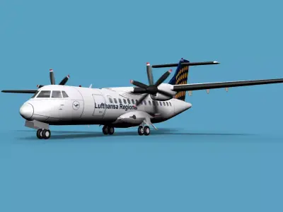 ATR  ATR-42-500 Lufthansa Regional 3D model