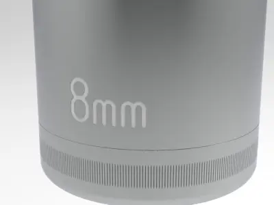 Deep Socket 8 mm 3D model