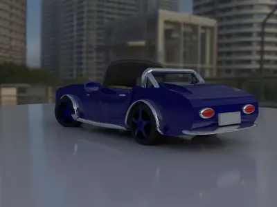 Simple City Car Free 3D model