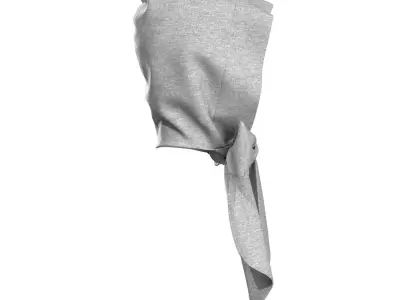 Ribbon Tie Balaclava 3D model