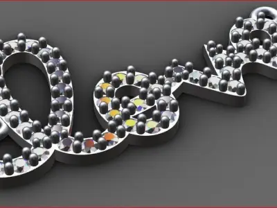 Love Necklace Free 3D print model