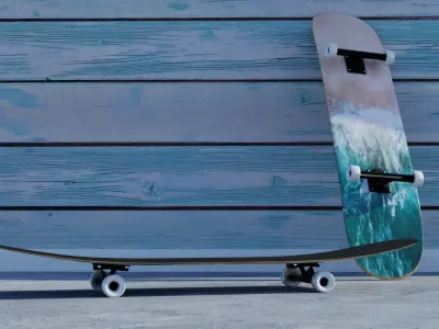 3D Skateboard 3D model