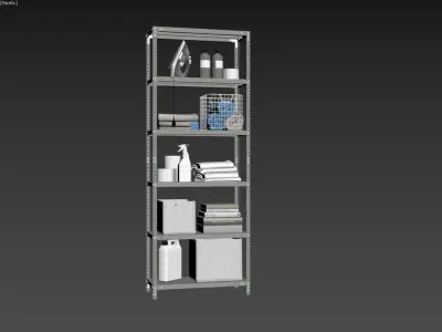 Metal Shelving 3D model