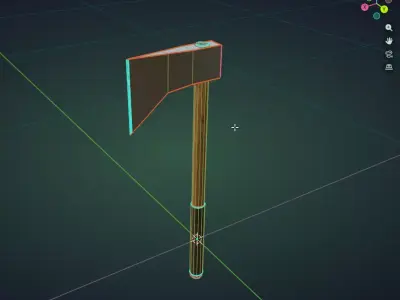Low Poly Axe Low-poly 3D model order