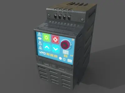 VFD model computer tower Low-poly 3D model