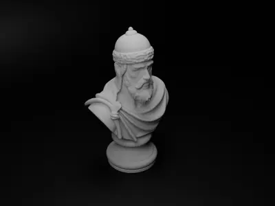 Andalusian Muslim Bust Chess 3D print model get