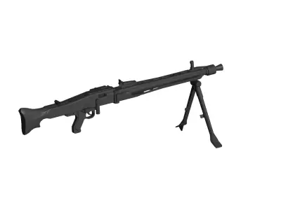 MG42 machine gun  3D model