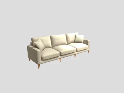 Modern Luxury Sofa  High-Quality PBR Game-Ready 3D Model Low-poly 3D model
