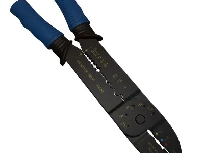 Terminal Crimping Tool Low Poly Low-poly 3D model