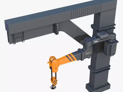 Industrial Robotic Jib Crane M1 3D model