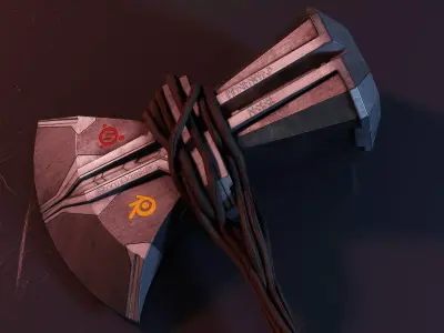 Stormbreaker hobbit axe Low-poly 3D model