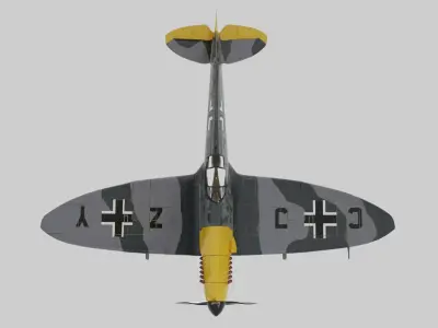 Mk Vb MESSERSPIT - GERMANYS SPITFIRE - Low-poly 3D model
